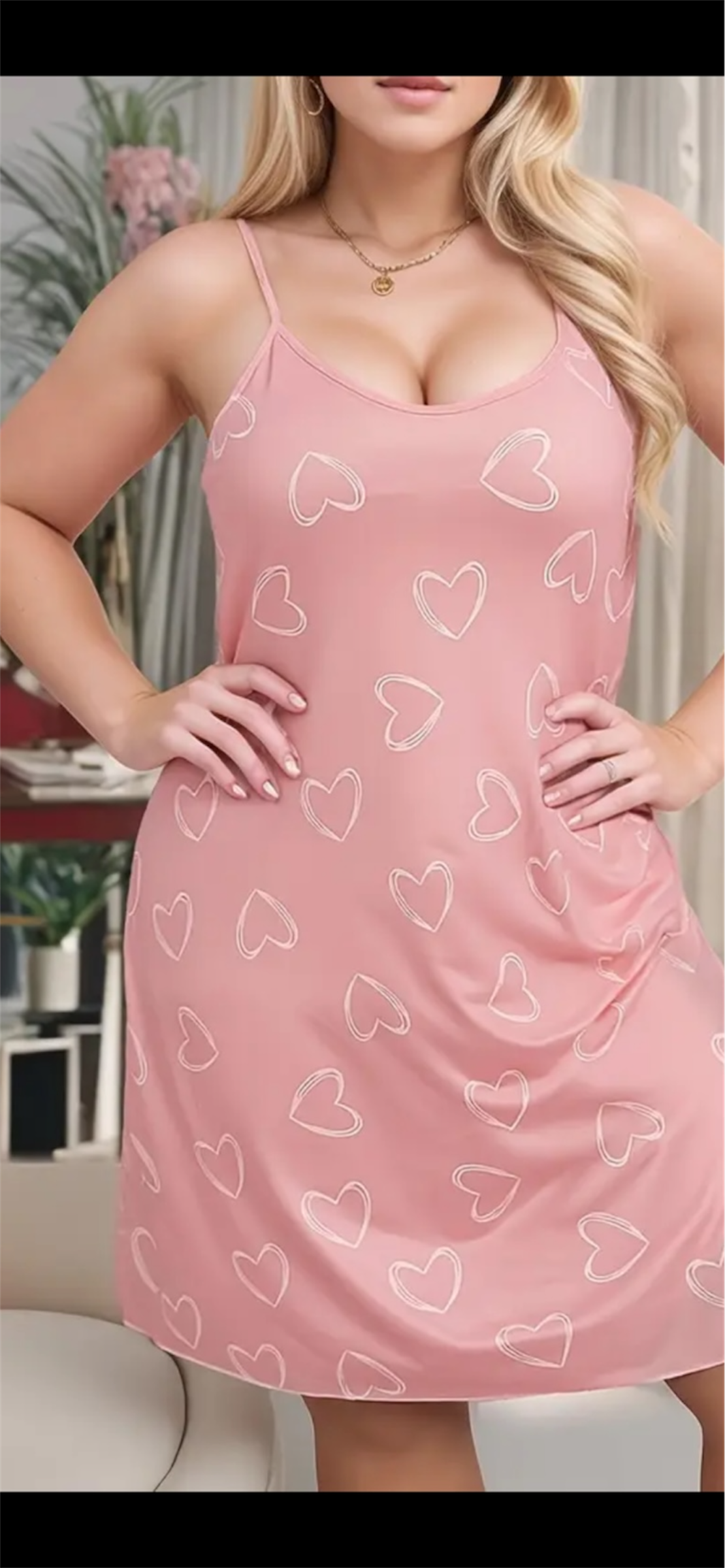 Naktinukai su širdelėmis – 2XL–3XL dydži