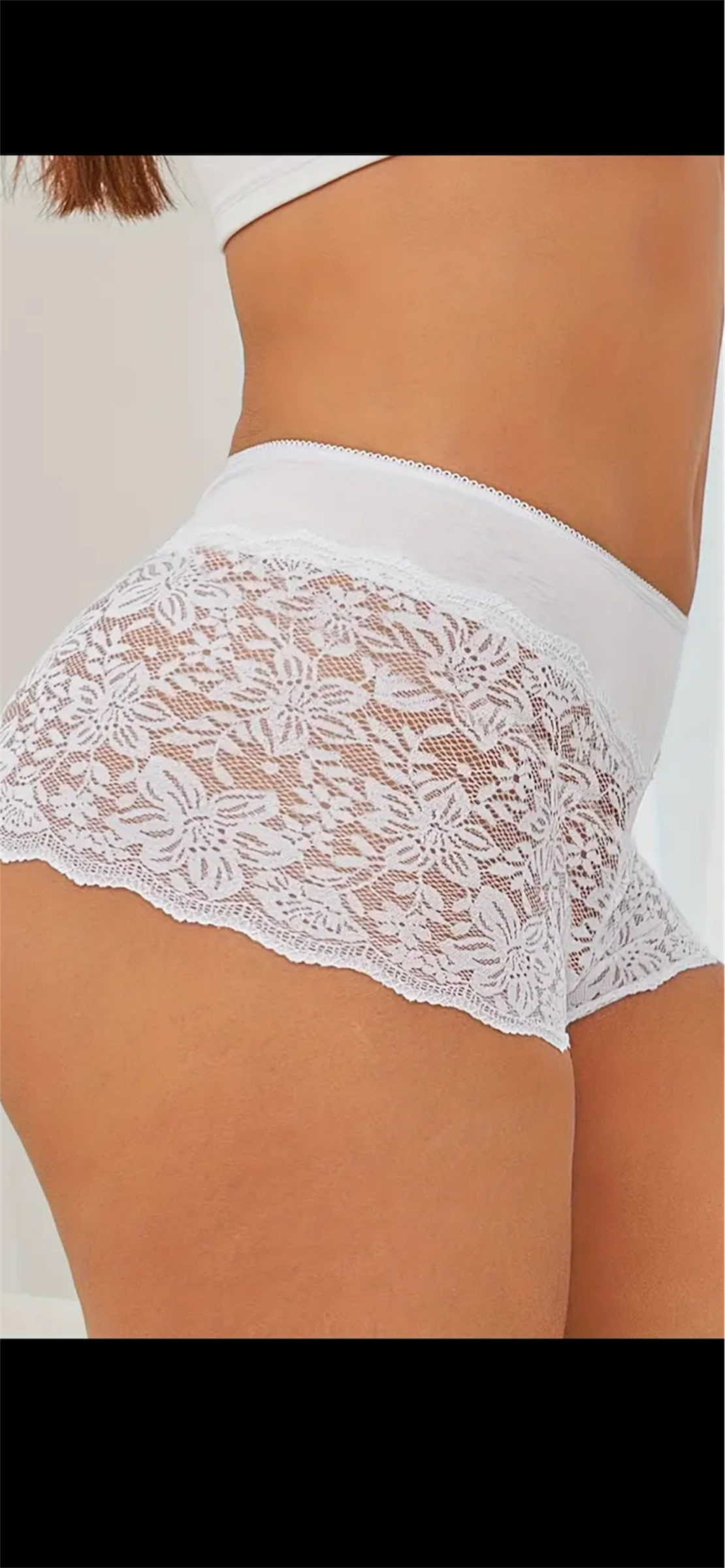 🤍 Baltos nėriniuotos kelnaitės „Pure Lace“